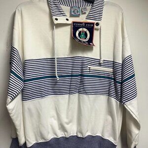VINTAGE Van Huesen Custom Club International golf polo with embroidered logo